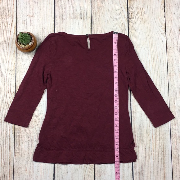 [Meadow Rue] Anthropologie Lace Detail Top XS - Picture 7 of 8